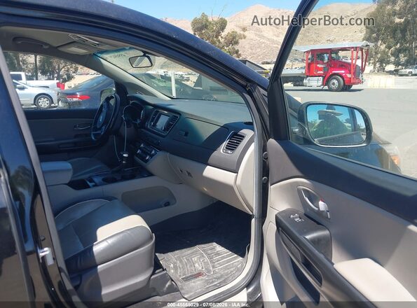 KNDMB5C14H6324929 2017 KIA SEDONA Black Սալոնի դիմացի տեսք
