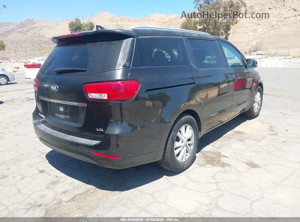 KNDMB5C14H6324929 2017 KIA SEDONA Black Հետևի աջ