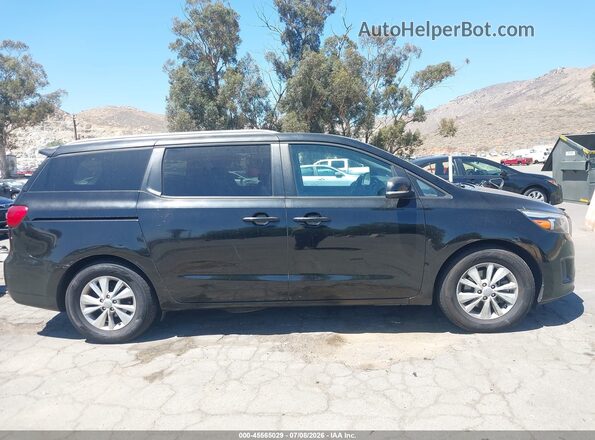 KNDMB5C14H6324929 2017 KIA SEDONA Black Սալոնի հետևի տեսք