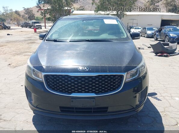KNDMB5C14H6324929 2017 KIA SEDONA Black Սարքավորումների վահանակի տեսք