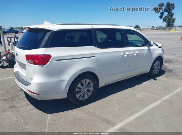 KNDMB5C14H6339186 2017 KIA SEDONA Белый Задняя правая четверть