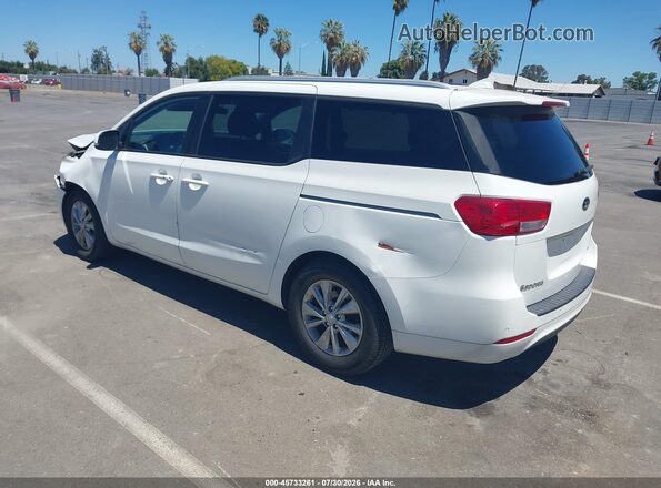 KNDMB5C14H6339186 2017 KIA SEDONA Белый Задняя левая четверть