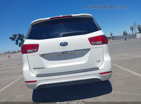 KNDMB5C14H6339186 2017 KIA SEDONA Белый 