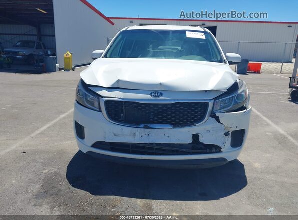 KNDMB5C14H6339186 2017 KIA SEDONA Белый Вид щитка приборов