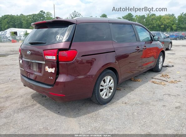 KNDMB5C15G6085776 2016 KIA SEDONA Purple Задня права чверть