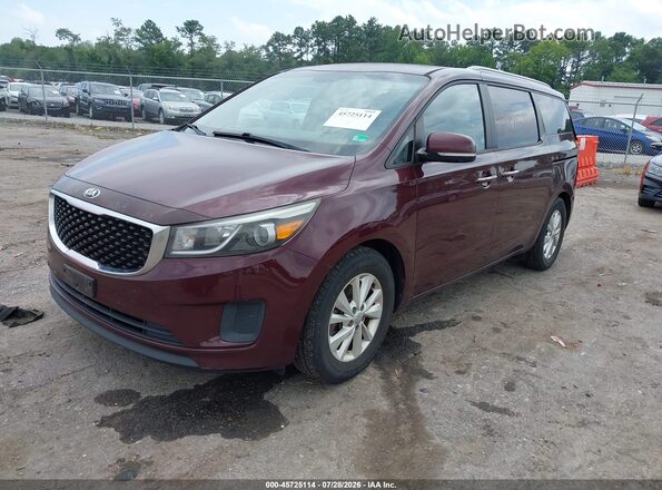 KNDMB5C15G6085776 2016 KIA SEDONA Purple Передня ліва чверть