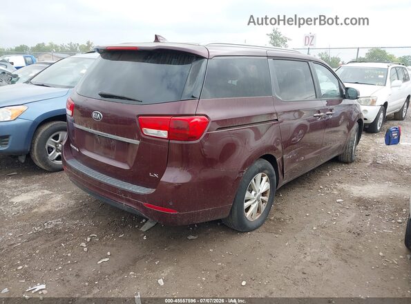 KNDMB5C15G6085843 2016 KIA SEDONA Red Հետևի աջ