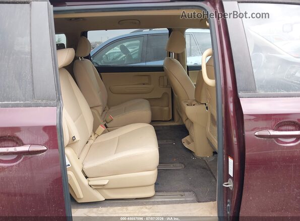 KNDMB5C15G6085843 2016 KIA SEDONA Red VIN կոդի պիտակի տեսք