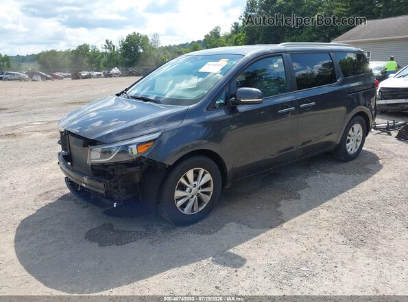 KNDMB5C15G6091593 2016 KIA SEDONA Gray Front left