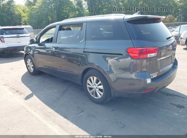 KNDMB5C15G6110787 2016 KIA SEDONA Gray Trasero izquierdo