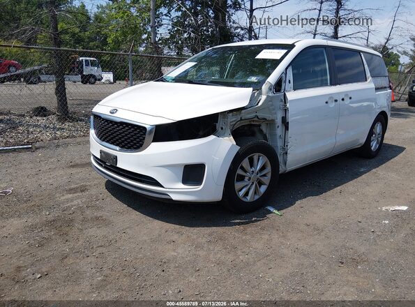 KNDMB5C15G6188096 2016 KIA SEDONA White Przód lewy