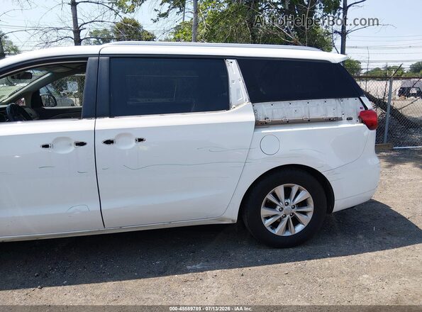KNDMB5C15G6188096 2016 KIA SEDONA White Widok z przodu