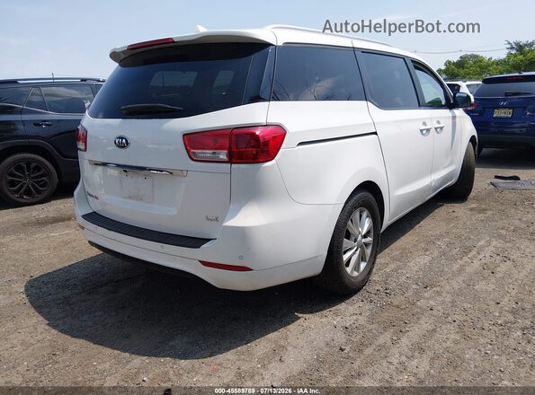 KNDMB5C15G6188096 2016 KIA SEDONA White Tył prawy