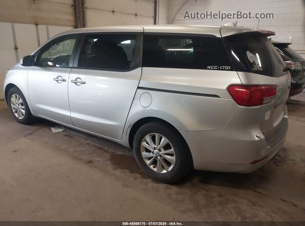 KNDMB5C15H6218599 2017 KIA SEDONA Silver Задня ліва чверть
