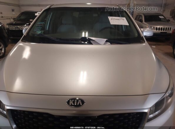 KNDMB5C15H6218599 2017 KIA SEDONA Silver Вид щитка приладів