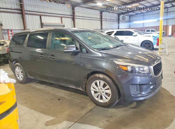 KNDMB5C15H6239761 2017 KIA SEDONA Gray Առջևի աջ