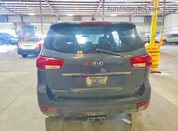 KNDMB5C15H6239761 2017 KIA SEDONA Gray Հետևի տեսք