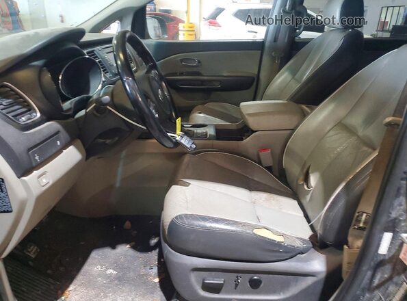 KNDMB5C15H6239761 2017 KIA SEDONA Gray Սալոնի դիմացի տեսք