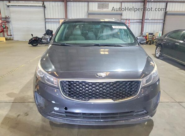 KNDMB5C15H6239761 2017 KIA SEDONA Gray Դիմացի տեսք
