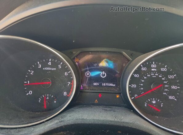 KNDMB5C15H6265955 2017 KIA SEDONA Silver Widok zestawu wskaźników