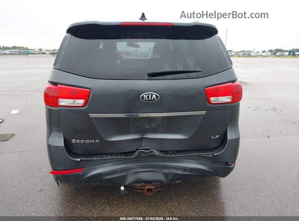 KNDMB5C15H6325491 2017 KIA SEDONA Gray წინა ხედი