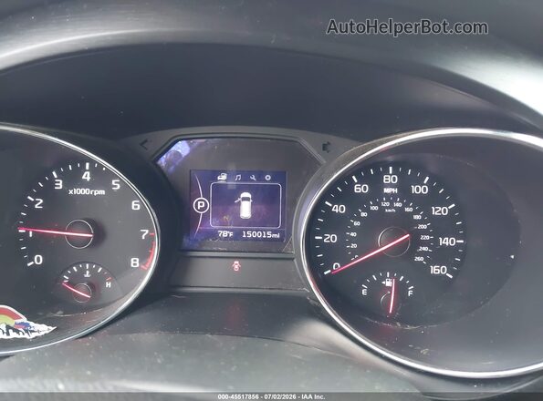 KNDMB5C15H6325491 2017 KIA SEDONA Gray უკანა სავარძლების ხედი