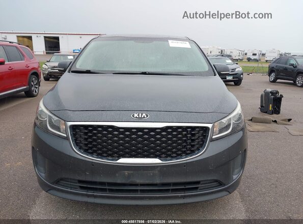 KNDMB5C15H6325491 2017 KIA SEDONA Gray უკანა სალონის ხედი