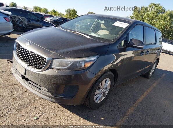 KNDMB5C15J6389147 2018 KIA SEDONA Gray Передня ліва чверть