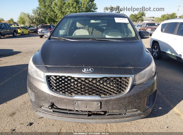 KNDMB5C15J6389147 2018 KIA SEDONA Gray Вид щитка приладів
