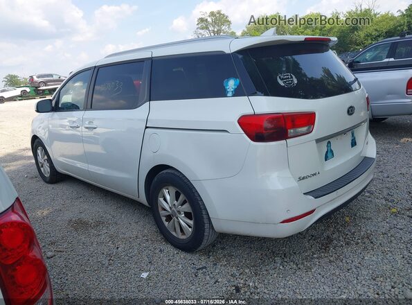 KNDMB5C16G6084832 2016 KIA SEDONA White Tył lewy
