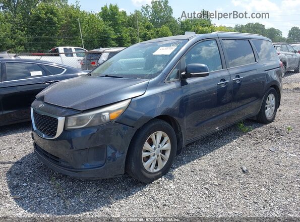 KNDMB5C16G6140039 2016 KIA SEDONA Gray წინა მარცხენა ხედი სამი მეოთხედიდან
