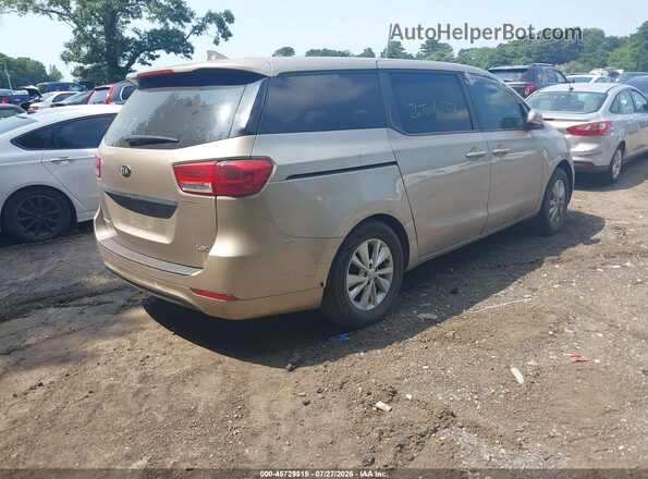 KNDMB5C16H6219289 2017 KIA SEDONA Tan Հետևի աջ