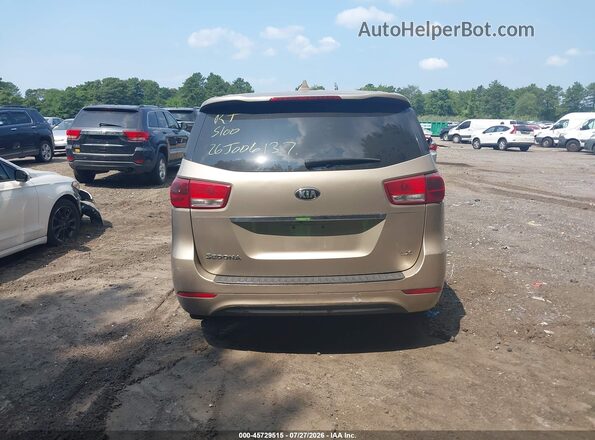 KNDMB5C16H6219289 2017 KIA SEDONA Tan 