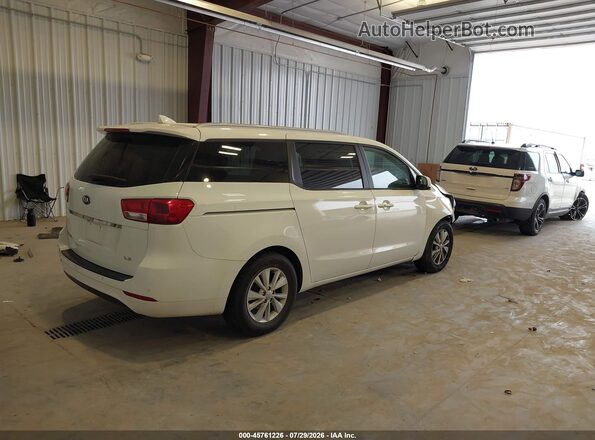 KNDMB5C16H6249523 2017 KIA SEDONA White Tył prawy