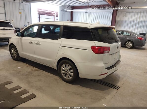 KNDMB5C16H6249523 2017 KIA SEDONA White Tył lewy