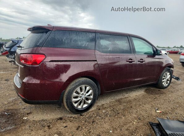 KNDMB5C16K6541308 2019 KIA SEDONA Burgundy Հետևի աջ