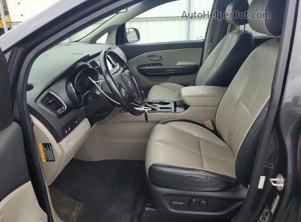 KNDMB5C16L6574830 2020 KIA SEDONA Black წინა სალონის ხედი