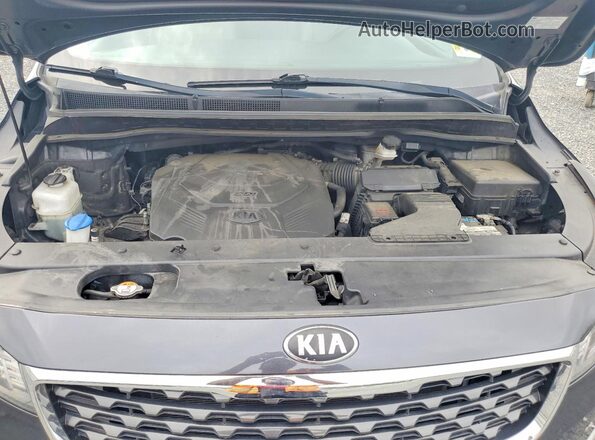 KNDMB5C16L6574830 2020 KIA SEDONA Black ძრავის განყოფილების ხედი