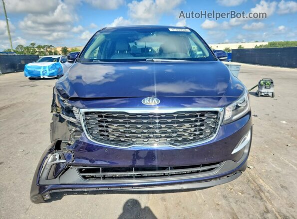 KNDMB5C16M6671043 2021 KIA SEDONA Blue წინა ხედი