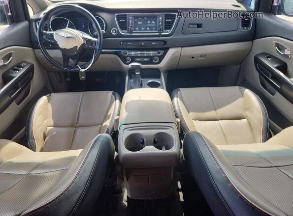 KNDMB5C16M6671043 2021 KIA SEDONA Blue წინა პანელის ხედი