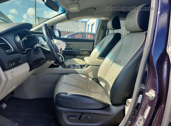KNDMB5C16M6671043 2021 KIA SEDONA Blue წინა სალონის ხედი