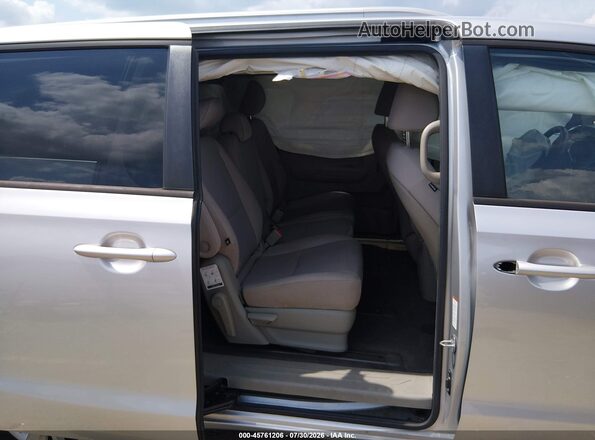 KNDMB5C17G6085570 2016 KIA SEDONA Silver VIN კოდის სტიკერის ხედი