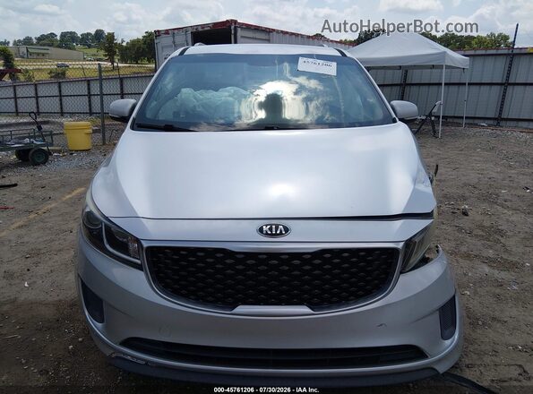 KNDMB5C17G6085570 2016 KIA SEDONA Silver ხელსაწყოთა პანელის ხედი