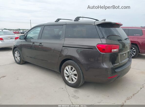 KNDMB5C17G6093751 2016 KIA SEDONA Brown Rear left
