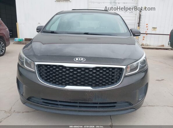 KNDMB5C17G6093751 2016 KIA SEDONA Brown Front view
