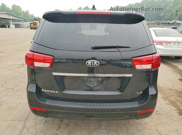 KNDMB5C17G6171381 2016 KIA SEDONA Black უკანა ხედი