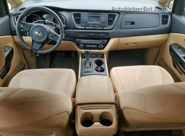 KNDMB5C17G6171381 2016 KIA SEDONA Black წინა პანელის ხედი