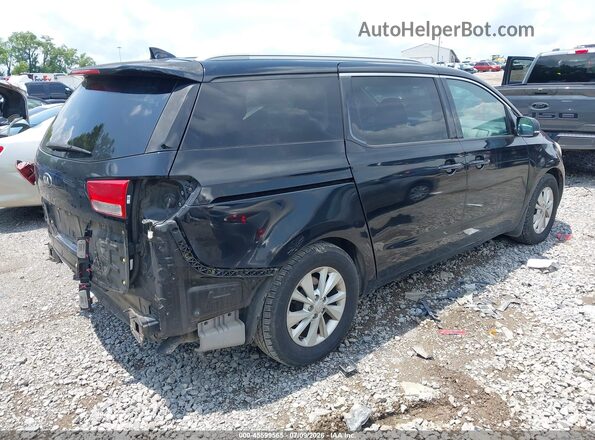 KNDMB5C17G6213449 2016 KIA SEDONA Black უკანა მარჯვენა