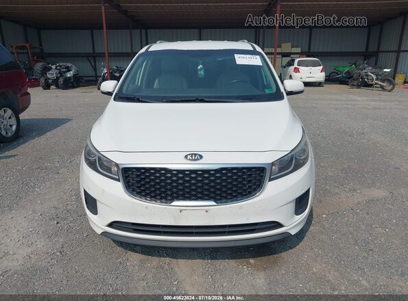KNDMB5C17G6213855 2016 KIA SEDONA White Instrument cluster view