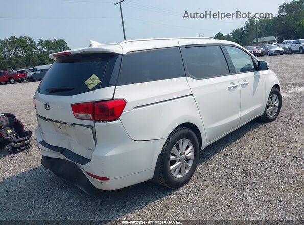 KNDMB5C17G6213855 2016 KIA SEDONA White Rear right